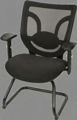 adjustable with seat slider and fabric back.