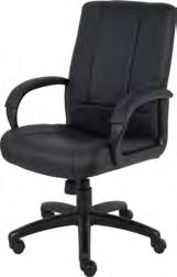 HU-H623 A A premium polyurethane executive chair with a cast aluminum