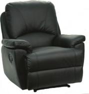 recliner in black PU SX-9082-1 $450