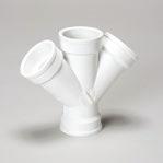 PLASTIC FITTINGS PVC DWV FITTINGS Wye Double Style #: P611 Wye w/right Side Inlet