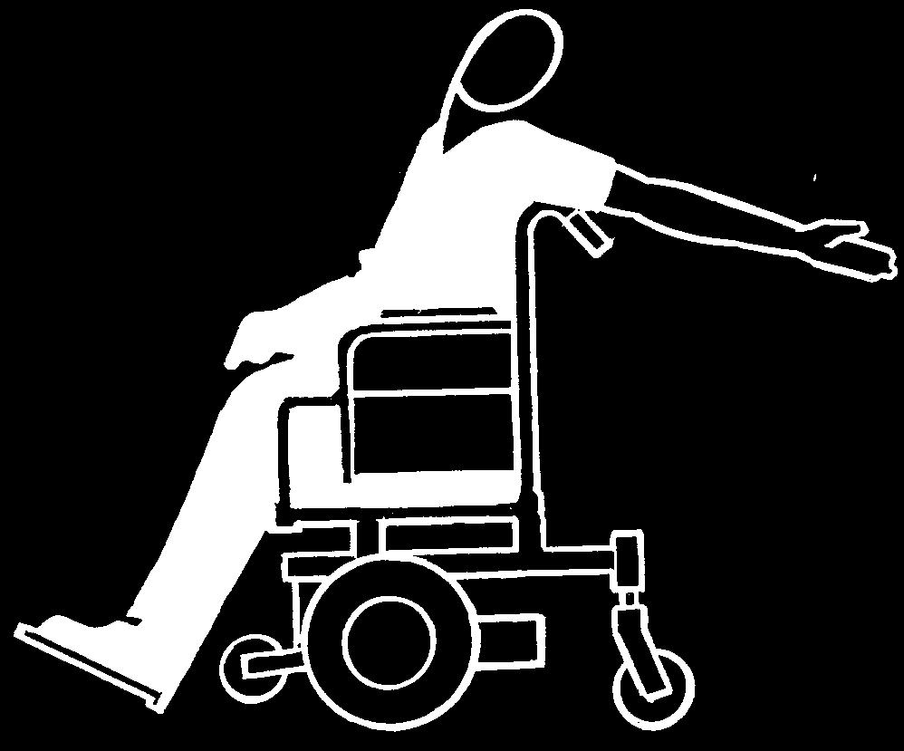 Reaching, Leaning and Bending Backward For this procedure, refer to FIGURE 3. Position wheelchair as close as possible to the desired object.