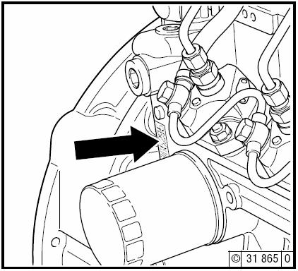 2.1.5. Engine Serial Number DFP4 2011 Operation Manual The Engine serial number is also stamped on the engine as seen in the drawing below. 2.1.6.
