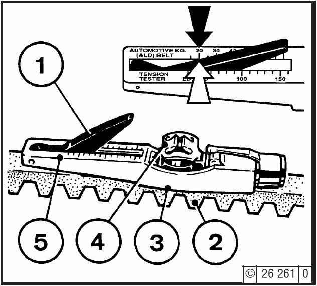 DFP4 2011 Operation Manual 1. Visually inspect the entire V-belt for damage 2. Replace damaged V-belts 3. After installing new belts, turn on the engine and let it run for about 15 minutes 4.