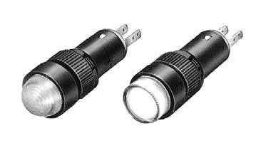 AP Series Miniature Pilot Lights APM Series (ø0) Shape Operating Voltage Ordering Lens Color Code APM255➁ 5V DC ±5% APM255➁ APM255➁PN0 0 (marking type) 2V AC/DC ±0% 24V AC/DC ±0% 5V DC ±5% 2V AC/DC