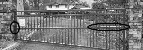 rubber gate stop onto post Actuator arm on same level Full-Close Position Each gate must have a positive and well secured Gate Stop.