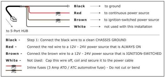 7. Electrical connections The black, red and brown wires are the three required connections for the VER to function.