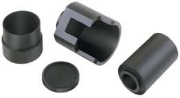 Easily remove or install either aftermarket or original equipment press-fit lower ball joints. No. 7920 4WD GM ball joint adapter set. Wt., 2 lbs., 3 oz.