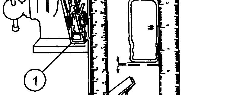 Mark a line on the blade of combination square (2), or on the rear of receiver assembly (1), with pencil. 11.