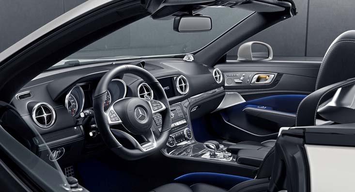 Interior Images AMG-exclusive IWC analog clock Bang & Olufsen BeoSound Premium Sound System (Optional on SL 63, Standard on SL 65) AMG Performance steering wheel in nappa leather.