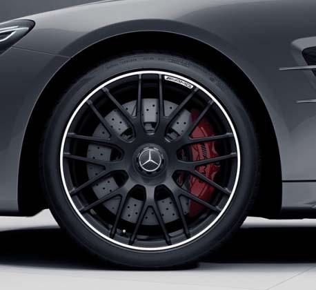 Optional on SL 63/65 Front: 255/35 Rear: 285/30 Performance