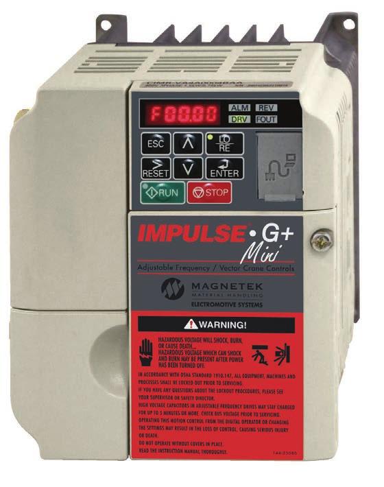 5Hz Up to 16 discrete speed references Expanded programmable input/output capabilities Preferred Parameter feature Preventative maintenance function (IGBTs, Capacitors, FAN) Side-by-side installation