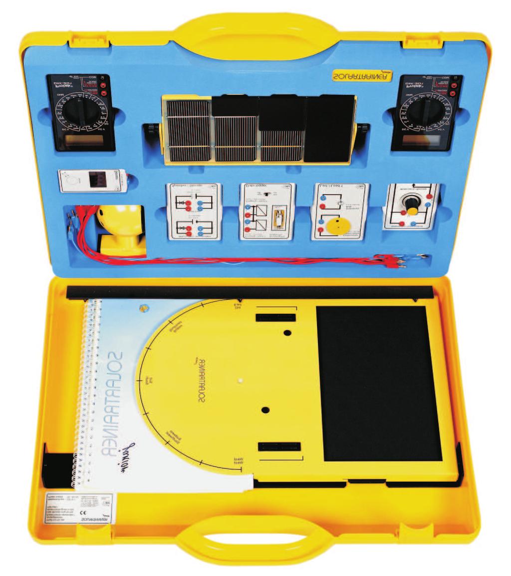 Photovoltaic-experimental kit for teaching at schools The available experimental materials allow the carrying out of all basic experiments in the field of photovoltaics.