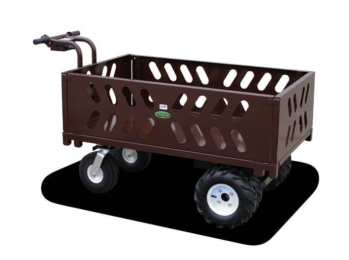 OVERLAND CARTS ELECTRIC POWERED CARTS, WHEELBARROWS & WAGONS Drive Tire Choices Dual Ag EC44-13A 70159 UTILITY WAGON WITH 13
