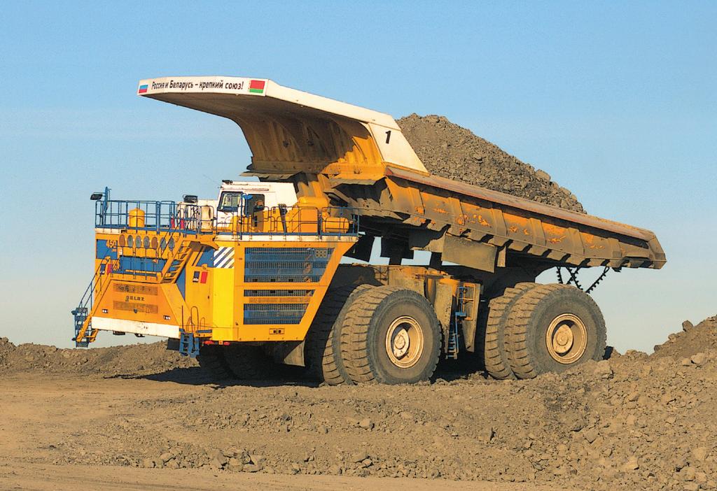 Construction & Industrial Belaz 75710 - the largest haul truck in the world 2x 16V 4000 C11 engines (each 1,715 kw/2,332 hp) Belaz 75710 - the largest haul truck in the world The Belaz 75710 is the