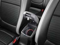 Centre console armrest The comfortable armrest is co-ordinated with interior trim and