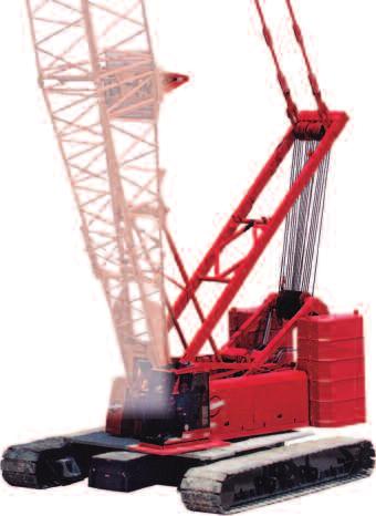 lb) Dragline capacity Fast, efficient self-assembly and disassembly Complete crane, maximum boom, fixed jib and counterweight ships on only trucks eaviest module weight of 9 689 kg (87,500 lb)
