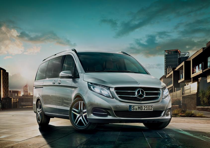 V-Class The business traveller s dream With up to 8 seats, the V-Class makes business travel luxurious and carefree for both you and your passengers.