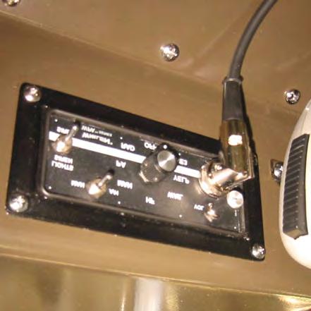 To reduce the possibility of radio frequency interference, the power supply does not go through the accessory fuse block or the electronics distribution panel.