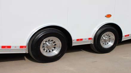 Available Colors Below is a trailer with an upper platform for added storage and a custom cabinet