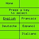 Screen) Select language Select units NOTE: