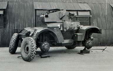 Daimler Armoured Car receiving REME
