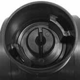 Safety connector prevents leaks If the valve is overtorqued during opening or closing, the connector is, as a safety feature,
