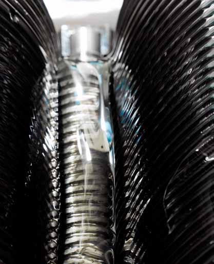 Polished stems with rolled threads prevent leakages