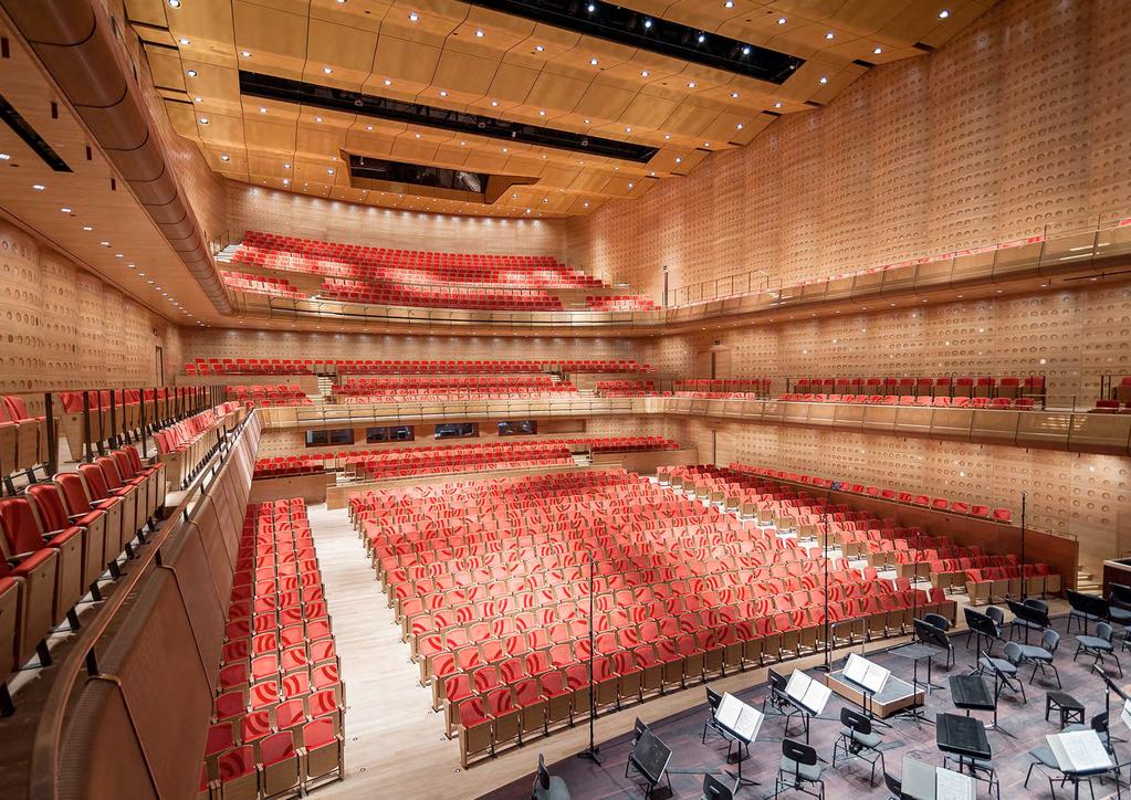 QUEEN ELIZABETH HALL BELGIUM CHALLENGE Design of speech and music system for concert hall and 10 congress venues SOLUTION 6x 8-Channel Powersoft amplifier platforms with internal DSP and Dante TM on
