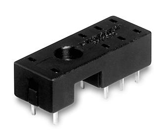 Industrial Power Relay RT (Continued) Sockets for PCB mount RP 78 601, Socket with PCB terminals, pinning 3.