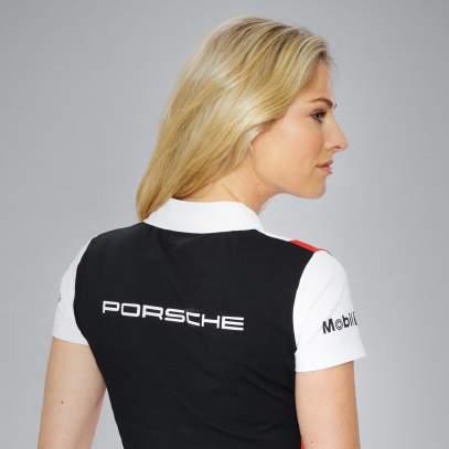 [ 2 ] Women s polo shirt Motorsport. Polo shirt with ribbed collar and placket. MOTORSPORT SELECTION sew-on badge on the front.