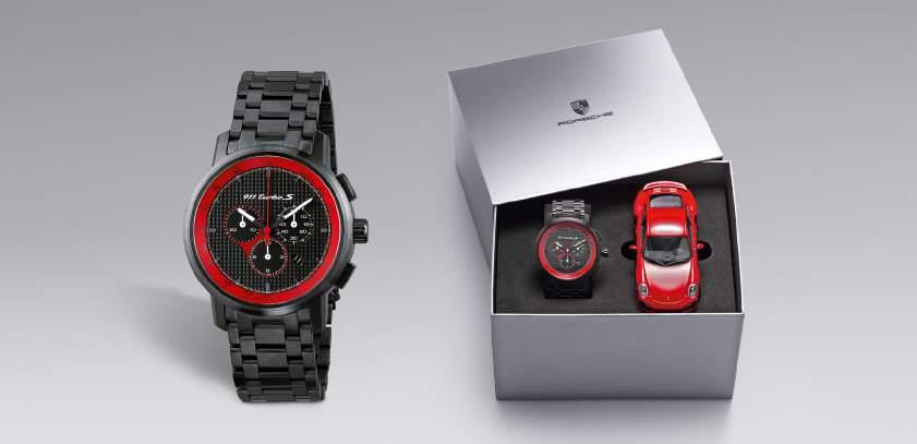 Watches [ 2 ] 911 Turbo S Classic chronograph and 911 Turbo S model car 1 : 43 limited edition. Limited to 2,991 units [ features limited-edition serial number ].