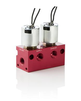 4 VALVE MANIFOLD SYSTEMS Anodized Aluminum Body 3/8" NPT DESCRIPTION ASCO Valve Manifolds are engineered to provide maximum flexibility for your air system design.