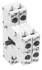 ..100 A7-P-22 90 Various accessories can be mounted simultaneously on both the A7 (base mount) and E7 (front mount) switch bodies. The drawings below illustrate which combinations are possible.