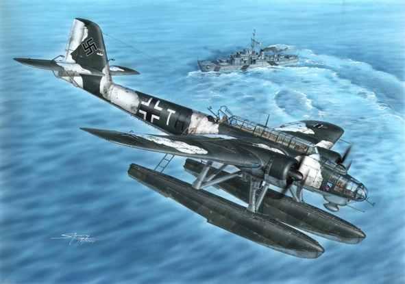 SH48110 Heinkel He 115C 1/48 Huge Heinkel He-115 floatplanes reigned the sea between the UK and Soviet