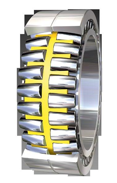 Optimized bearing design and dimensions ensure efficient utilization of materials while always keeping costs