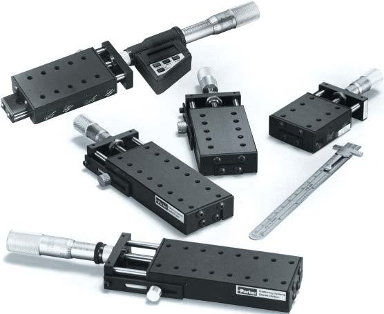 Linear Positioning Stages 4100, 4200, 4300 Series (1.75 inches wide) Extended Length Stages These positioning stages are longer versions of the 4000 series square faced linear positioners.