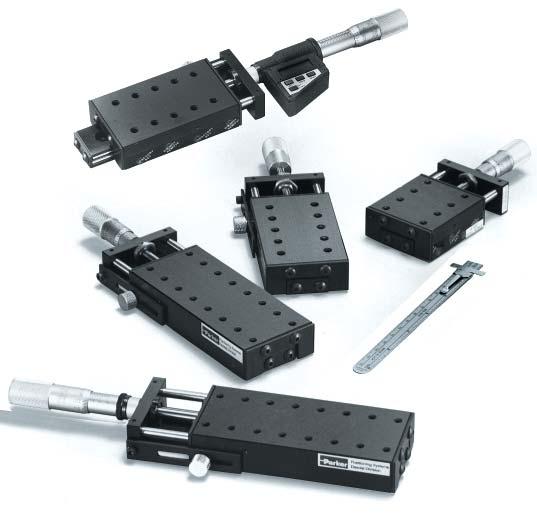 Linear Positioning Stages 4600, 4700, 4800 Series ( inches wide) Extended Length Stages These positioning stages are longer versions of the 4500 series square-faced linear positioners.