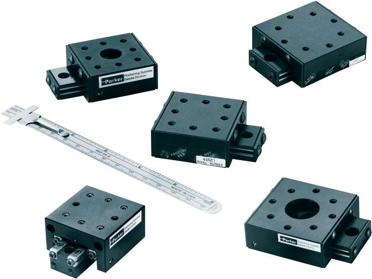 3900 and 4000 Series Square Profile Slides These linear ball bearing and cross roller bearing slides are designed with a square face mounting surface and compatible mounting hole arrangements to