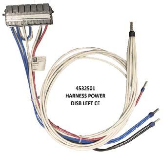 HARNESS POWER DISB R (right) UL From: SSRB Heatsink To: Power