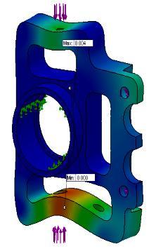 In general, the main purpose of shape optimization analysis is to obtain the best use of material for a body, involves optimizing the distribution of material thus maximizing the structure stiffness