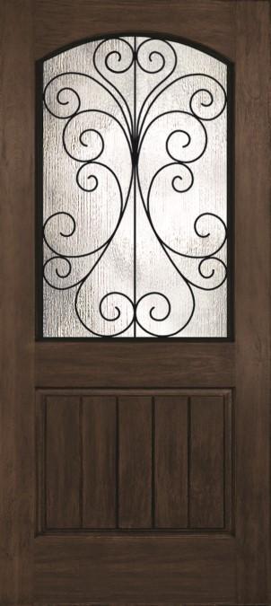 00 & SM FG priced w/wood Primed Jambs All Grained FG priced w/pf Composite Stainable Frames Item Rustic Two Panel, Arch Panel, Sq Top DRA2D Rustic Two Panel w/