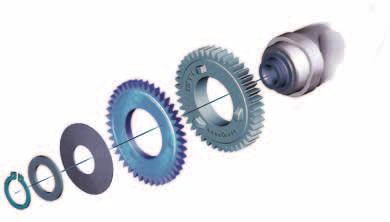 Engine mechanical system Backlash compensation The intake and exhaust camshafts are linked via spur gear toothing with integrated backlash compansation.