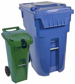 Collected biweekly Collected biweekly The blue and grey carts will be collected on alternate weeks one week, you ll put the green and blue carts at the curb; the next week, the green and