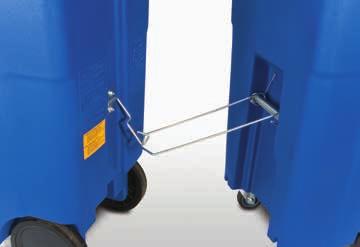 Caster Carts Available in 32-, 64-, and 96-gallon sizes, Toter caster carts are ideal for maneuvering the heaviest of loads.