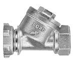Ford Yoke Check Valves Straight Check Valves for Yokes HS91-323-NL Straight Check Valves for Yokes Valve Meter Inlet Outlet & Type Meter Yoke Nose Inlet by Female Iron Pipe Outlet HS91-313-NL 3/4"