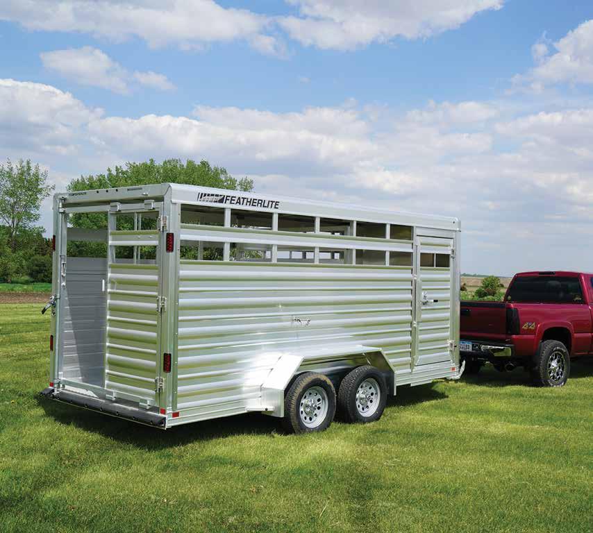 BUMPER PULLS Stylish, affordable and compact, Featherlite bumper pull trailers incorporate many features that other manufacturers might offer as options while utilizing high quality