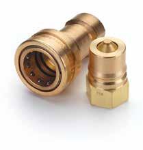 HK Series (Brass) ISO 7241-1 B Interchange Eaton s HK brass is a general purpose industrial interchange coupling available in valved or non-valved designs, offered in brass for excelllent corrosion