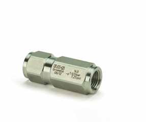FLUID TRANSFER R4000 Series (Stainless Steel) The Eaton R4000 Series stainless steel check-valves are designed to either allow flow of fluid in one direction only or limit the line s internal