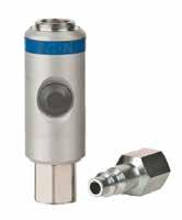 FLUID TRANSFER Safeline Series ISO 6150 B GD10500 Safety-Type Quick-Release Eaton s Safeline Series is an Industrial Interchange pneumatic coupling with push button safety feature designed for use