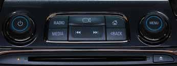 Radio press to cycle through available radio bands Raise/Lower screen to access storage and USB port Home Page button Scroll/Select Menu knob Media